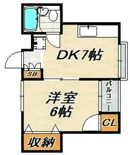 グリーンヒル新長田【4階】の間取り