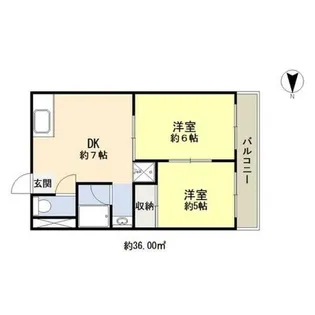メダリアン巽【4階】の間取り