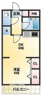 メゾンドフルール【3階】の間取り