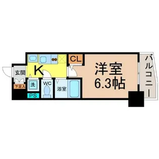 プレサンス金山グリーンパークス【6階】の間取り
