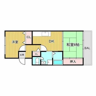 ルミエール梅北【2階】の間取り