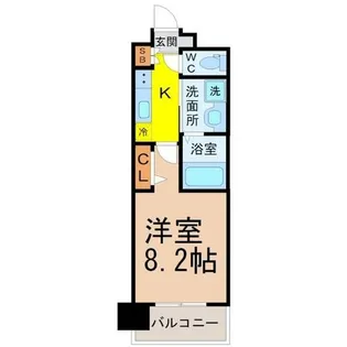 パルティール名駅北【9階】の間取り