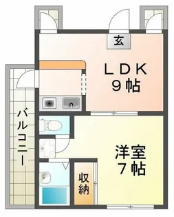 ベレンド【2階】の間取り