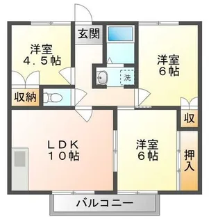 クレールコート【1階】の間取り