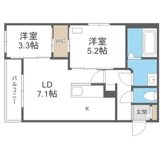 ライトベル南9条【1階】の間取り
