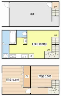 サンビオーズ【105号室】の間取り