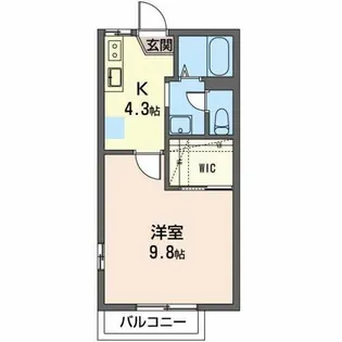 VILLA中島A【2階】の間取り