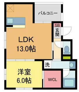 アコール北口【202号室】の間取り