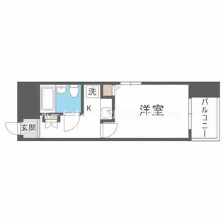 エスリード難波【0602号室】の間取り