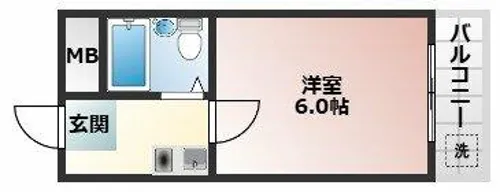 ゴールドクレスト【106号室】の間取り