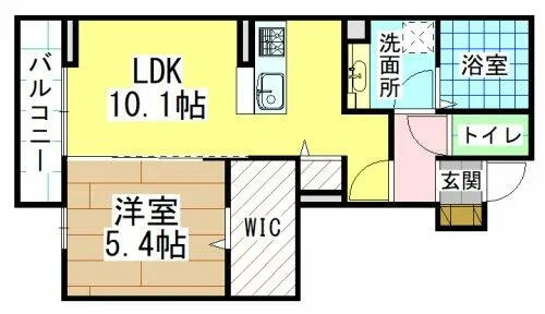 福岡県北九州市小倉南区上石田3丁目【アパート】の間取り