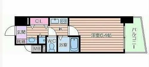 プレサンス本町リアルシティ【1階】の間取り