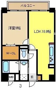 サンピアビータ【1階】の間取り