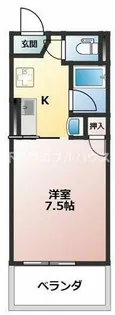 シオン・フクシア【1階】の間取り
