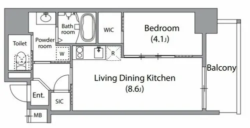 アドバンス上町台シュタット【11階】の間取り