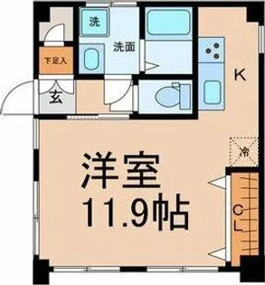 山幸ビル【3階】の間取り