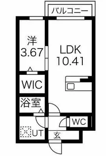 エスグランデ中崎町【5階】の間取り