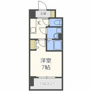 レジュールアッシュ梅田北【3階】の間取り