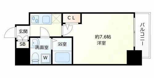 ARISTO扇町【8階】の間取り