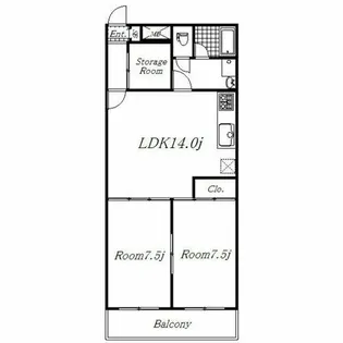 パークサイドメゾン伏見【9階】の間取り