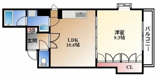 リバーパークヴィレッジ【5階】の間取り