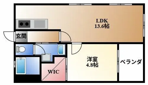 セントラル川名【4階】の間取り