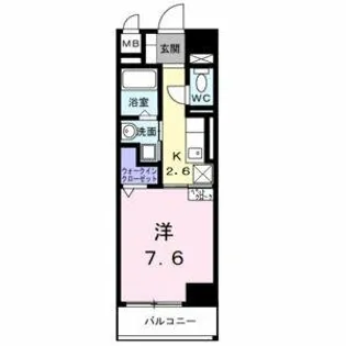 ホワイトメゾン新栄【6階】の間取り
