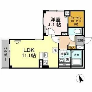 エテルノ幅下【1階】の間取り