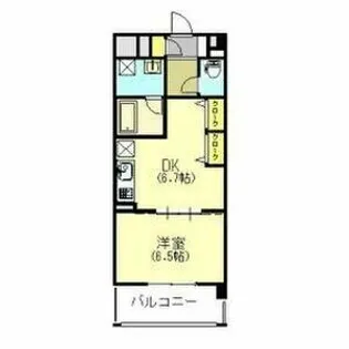 鈴の音【403号室】の間取り