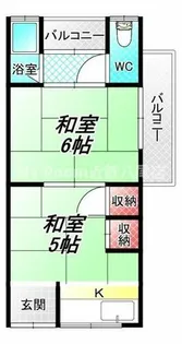石田文化【206号室】の間取り
