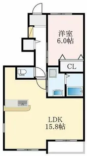 大阪府和泉市池田下町【アパート】の間取り