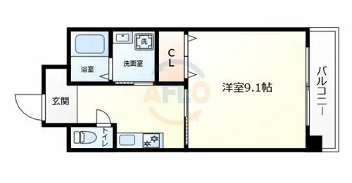 REBANGA阿倍野AP【4階】の間取り
