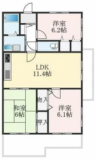 大阪府堺市西区下田町【マンション】の間取り