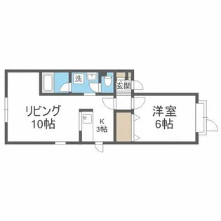 フォンテーヌ宮の森【1階】の間取り