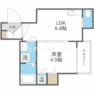 パシフィック千林【2階】の間取り