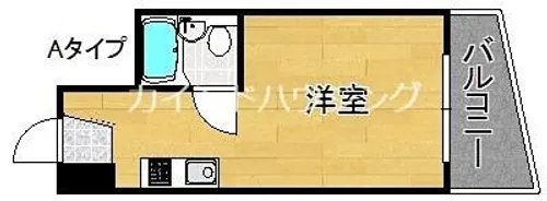 1Rの間取り画像