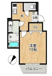 ALEGRIA姫路東【304号室】の間取り