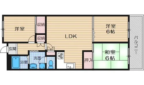 クレール【2階】の間取り