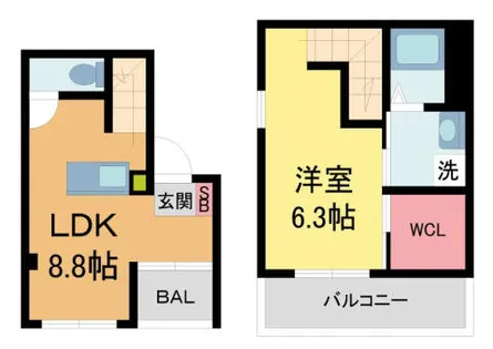 SOL今津駅前【302号室】の間取り