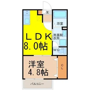 FreeHand 八田【1階】の間取り