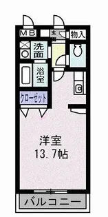 シェーンタール須磨【2階】の間取り
