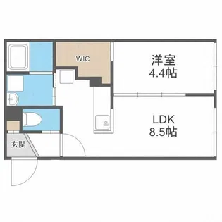 ONOF南平岸【2階】の間取り