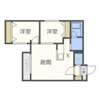 カサ ヴェルデ宮の森【4階】の間取り