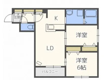 Seventh Court Motomachi (セブンスコートモトマ【4階】の間取り