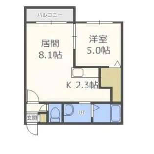 ROSE WOOD(ローズウッド)【5階】の間取り