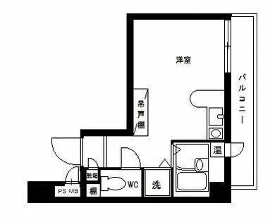 ロマネスク天神アネックス【14階】の間取り