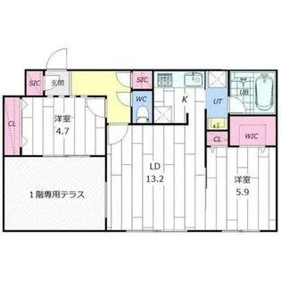 Berlinetta west【1階】の間取り