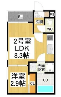 REGALEST浄心(ジョウシン)【1階】の間取り