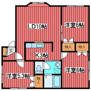 ユニゾン月寒東F【1階】の間取り