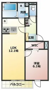 YKメゾン舞子台【3階】の間取り